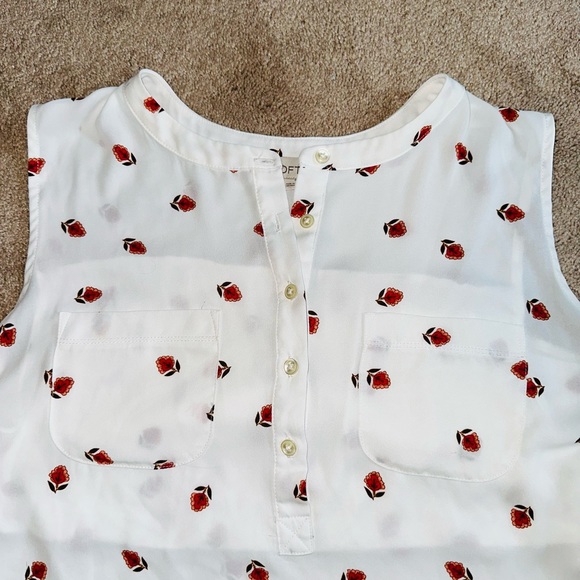 Loft Floral Button Up Tank Top - Picture 3 of 5